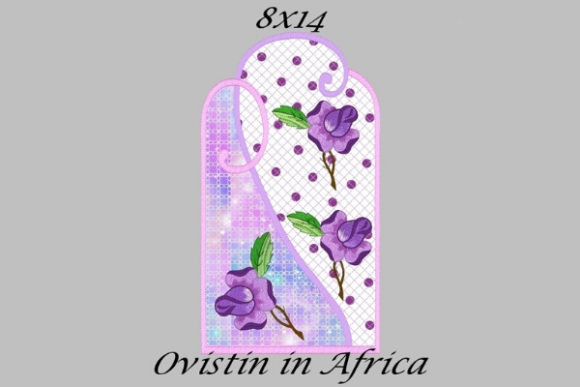 Cute Purple Floral Applique Placemat: A Touch of Nature for Your Home