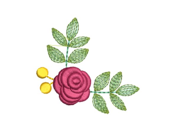 Discover the Elegance of Rose Corner Embroidery