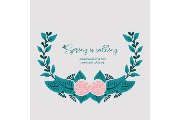 Elegant Spring Calling Card Concept: Embrace the Freshness of the Season