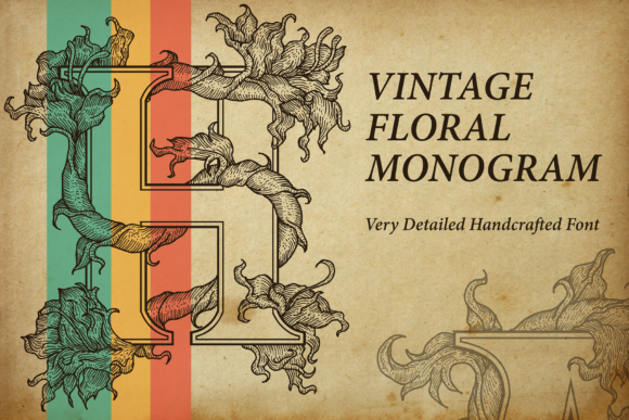 Embracing Elegance: The Versatility of Vintage Floral Monogram in Modern Design