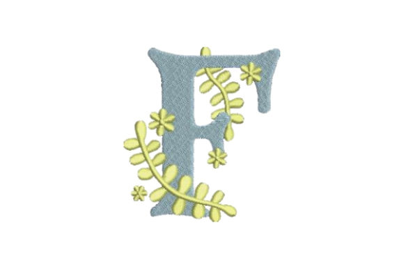 Floral Alphabet F: A Charming Monogram for Your Special Occasions