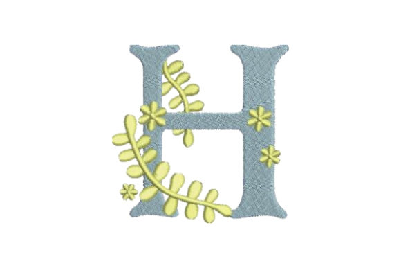 Floral Alphabet H: A Charming Monogram for Your Special Occasions