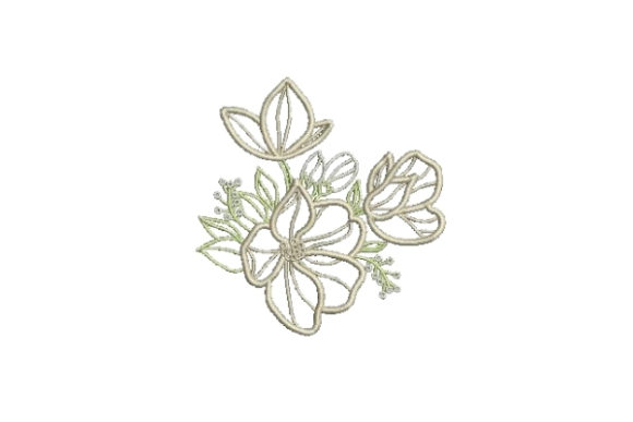 Flower Embellishment Outline: A Soothing Touch to Your Creative Projects
