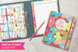 Flowers Monthly Planner for Teachers: A Versatile and Reusable Organizational Tool