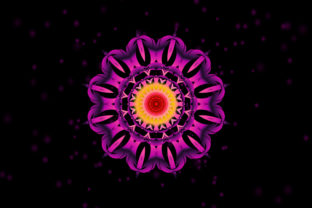 Kaleidoscope in Purple: A Vibrant Design Element
