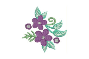 Purple Flower Embellishment: A Versatile Addition to Your Creative Projects