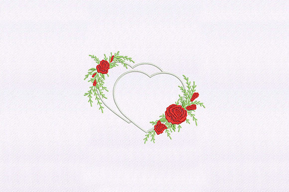 Rose Hearts Quilting: A Delicate Embroidery