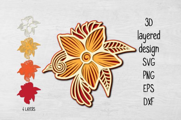 Unleashing Creativity with 3D Multilayer Floral Design