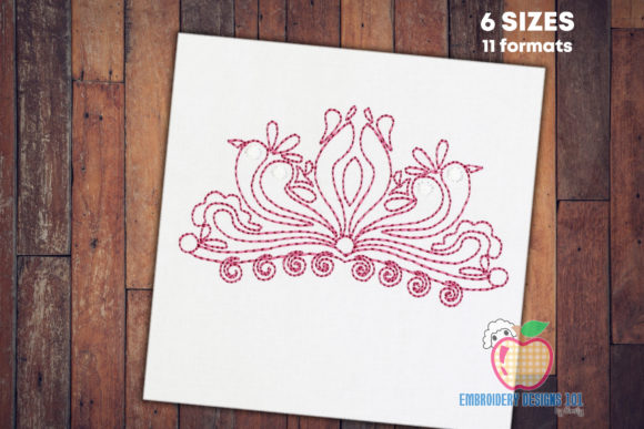 Unleashing Creativity with Swirl Border Design Sketch Embroidery